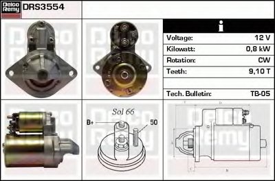 Стартер Remanufactured REMY (Light Duty) DELCO REMY купить