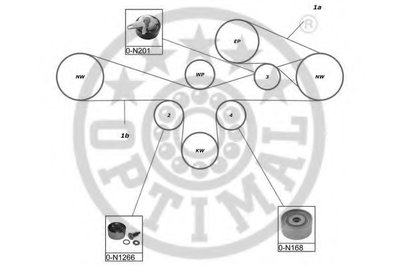 Комплект ремня ГРМ OPTIMAL купить