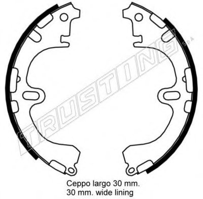 Комплект тормозных колодок TRUSTING купить