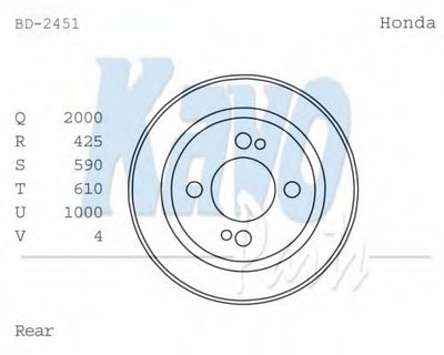 Тормозной барабан KAVO PARTS купить