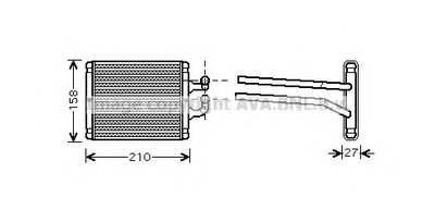 Теплообменник, отопление салона AVA QUALITY COOLING купить