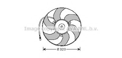 Вентилятор, охлаждение двигателя AVA QUALITY COOLING купить