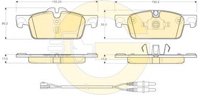 Комплект тормозных колодок, дисковый тормоз GIRLING купить