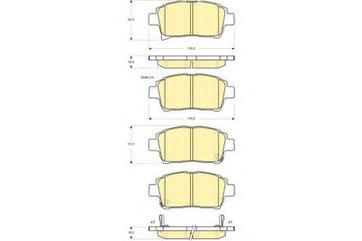 Комплект тормозных колодок, дисковый тормоз GIRLING купить