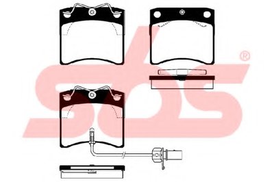 Комплект тормозных колодок, дисковый тормоз sbs купить