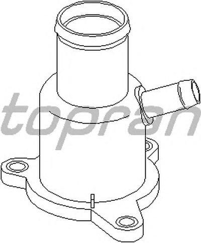 Фланец охлаждающей жидкости TOPRAN купить