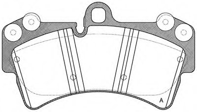 Комплект тормозных колодок, дисковый тормоз ADVANCE OPEN PARTS купить