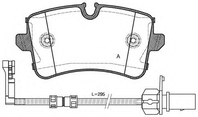 Комплект тормозных колодок, дисковый тормоз ADVANCE OPEN PARTS купить