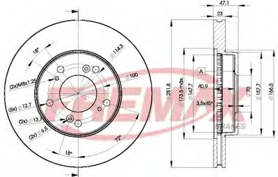 Тормозной диск Premium Carbon + FREMAX купить