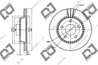 Тормозной диск DJ PARTS купить