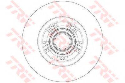 Brake disk with bearing Tarcza hamulcowa z іoїyskiem tyі L/P (z pierњcieniem nadajnika impulsуw ABS)