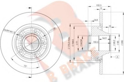 Тормозной диск R BRAKE купить