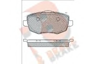 Комплект тормозных колодок, дисковый тормоз R BRAKE купить