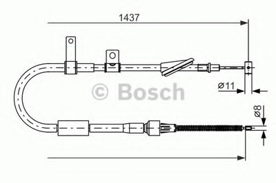 Трос, стояночная тормозная система BOSCH купить