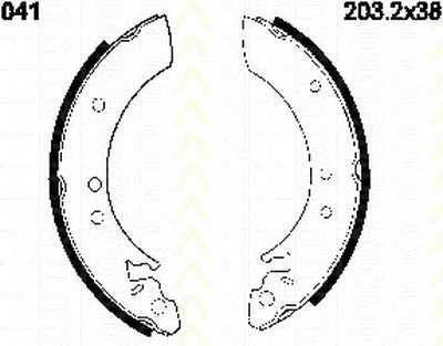 Комплект тормозных колодок TRISCAN купить