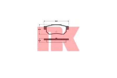 Комплект тормозных колодок, дисковый тормоз NK купить