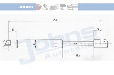 Газовая пружина, капот JOHNS купить