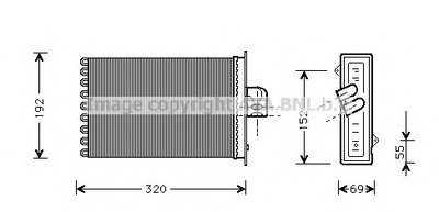 Теплообменник, отопление салона AVA QUALITY COOLING купить