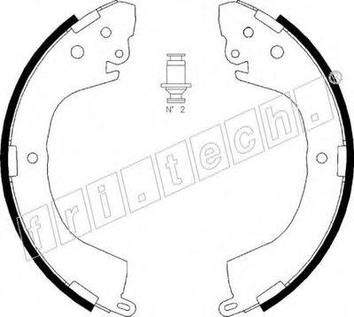 Комплект тормозных колодок fri.tech. купить