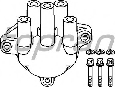 Крышка распределителя зажигания TOPRAN купить
