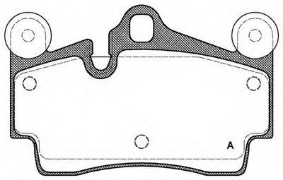 Комплект тормозных колодок, дисковый тормоз ADVANCE OPEN PARTS купить