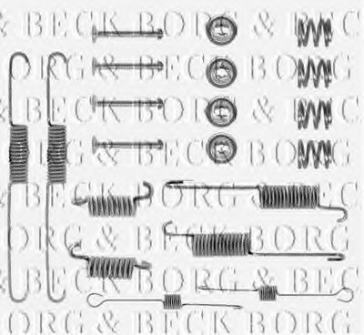 Комплектующие, колодки дискового тормоза BORG & BECK купить