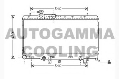 Радиатор, охлаждение двигателя AUTOGAMMA купить