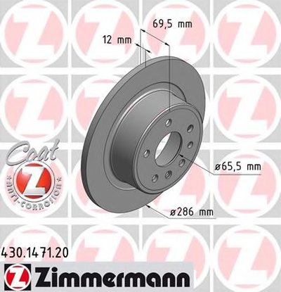 Тормозной диск COAT Z ZIMMERMANN купить