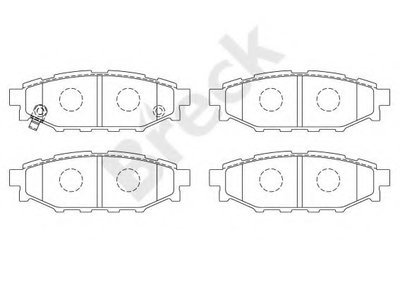 Комплект тормозных колодок, дисковый тормоз BRECK купить