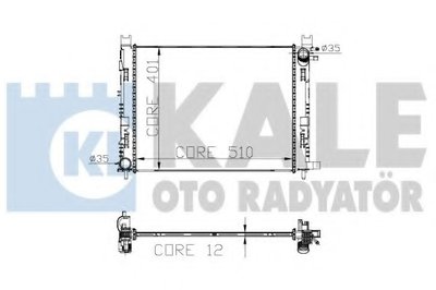 Радиатор, охлаждение двигателя KALE OTO RADYATÖR купить