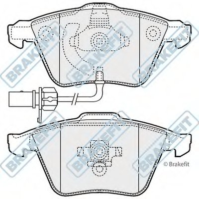 Комплект тормозных колодок, дисковый тормоз Brake Fit APEC braking купить