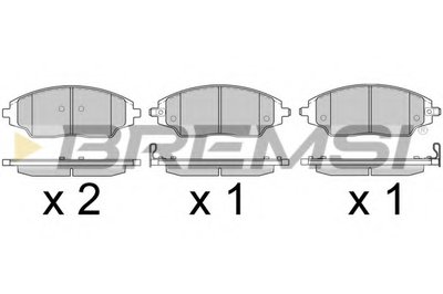 Комплект тормозных колодок, дисковый тормоз BREMSI купить