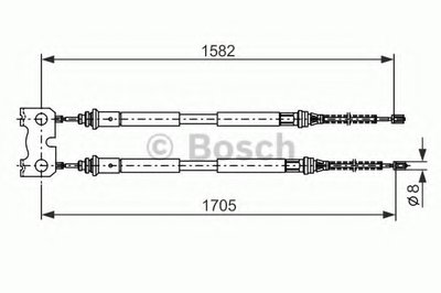 Трос, стояночная тормозная система BOSCH купить