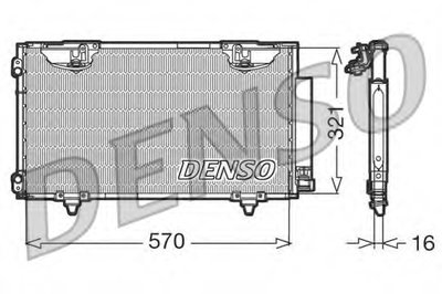 Конденсатор, кондиционер DENSO купить