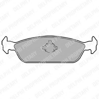 Комплект тормозных колодок, дисковый тормоз DELPHI купить
