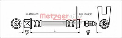 Тормозной шланг METZGER купить