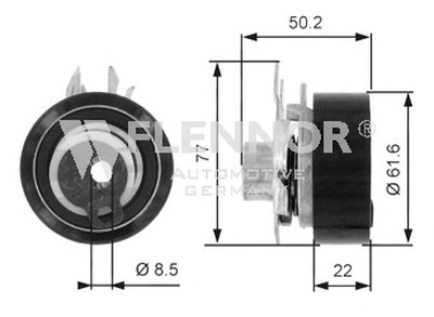 Натяжной ролик, ремень ГРМ FLENNOR купить