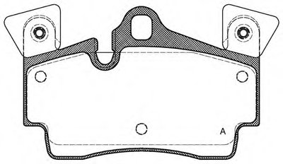 Комплект тормозных колодок, дисковый тормоз ADVANCE OPEN PARTS купить