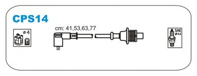 Провод зажигания (Silikon)  FIAT DUCATO;PEUGEOT205,306,405,406,BOXER;CITROEN BERLINGO (пр-во Janmor)