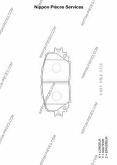 Комплект тормозных колодок, дисковый тормоз NPS купить