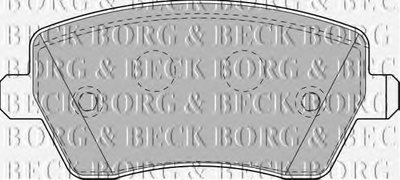 BBP1807 BORG & BECK - Гальмівні колодки до дисків