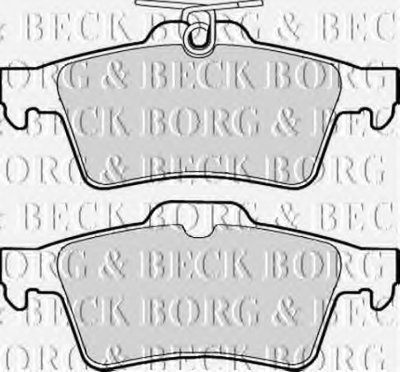 BBP1931 BORG & BECK - Гальмівні колодки до дисків