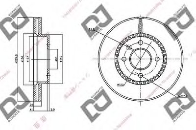 Тормозной диск DJ PARTS купить