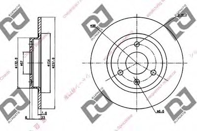 Тормозной диск DJ PARTS купить