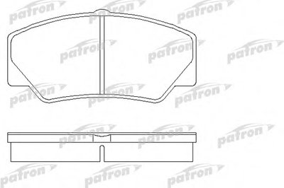 Комплект тормозных колодок, дисковый тормоз PATRON купить