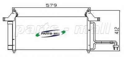 Конденсатор, кондиционер PARTS-MALL купить