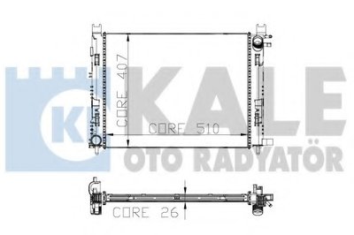 Радиатор, охлаждение двигателя KALE OTO RADYATÖR купить