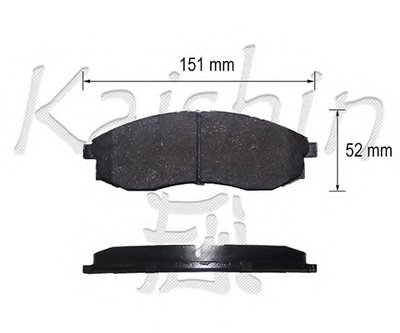 Комплект тормозных колодок, дисковый тормоз KAISHIN купить