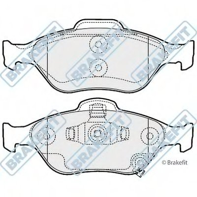 Комплект тормозных колодок, дисковый тормоз Brake Fit APEC braking купить