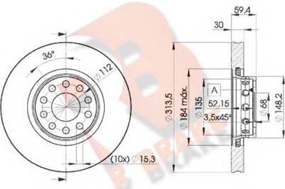 Тормозной диск R BRAKE купить